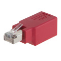 (Crossover) Adapter, Cat6/Cat5e Ethernet RJ45 Male/Female Adapter to Connect 2 Computers with a Standard LAN Cable