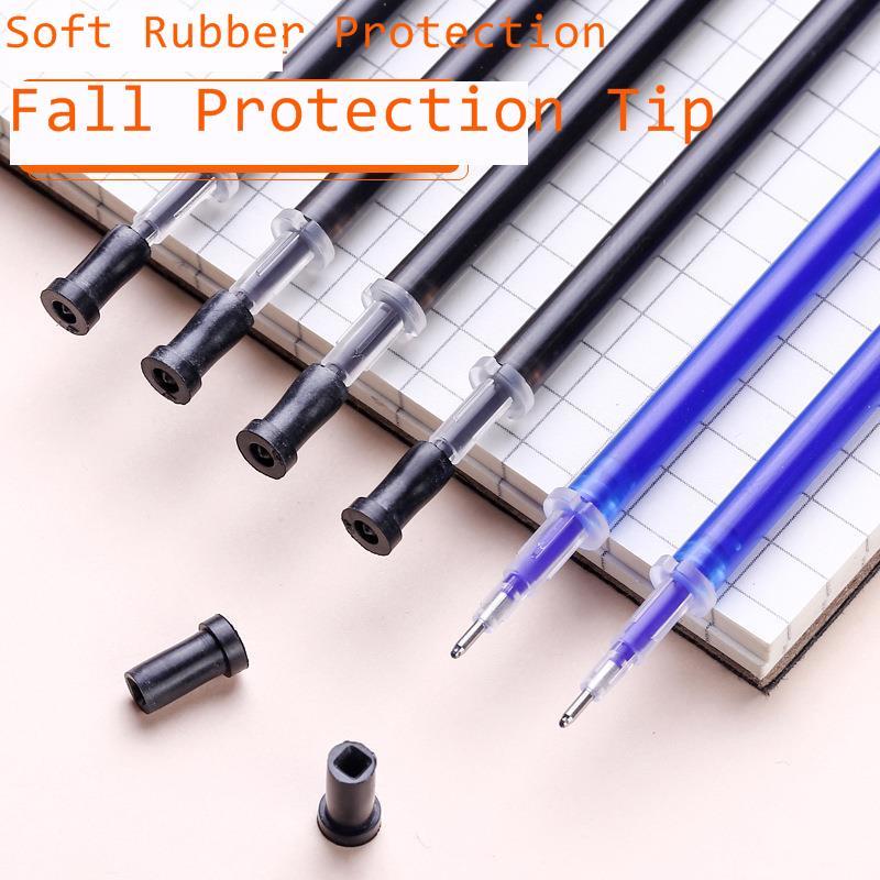 50 Pcs A Lot Erasable Pens Refill Washable Handle Blue Black 0.5mm Gel Pen Write Erase Rods School Children Stationery Supplies