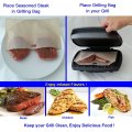 6PCS Reusable Toaster Bag Bread Sandwich Toast Bags Non-stick for Grilled Cheese Sandwiches Food Bags Microwave Heating Baking