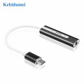 kebidumei USB External Sound Card USB C to 3.5mm Jack Audio Microphone Headphone Adapter for Macbook PC Laptop Sound Card