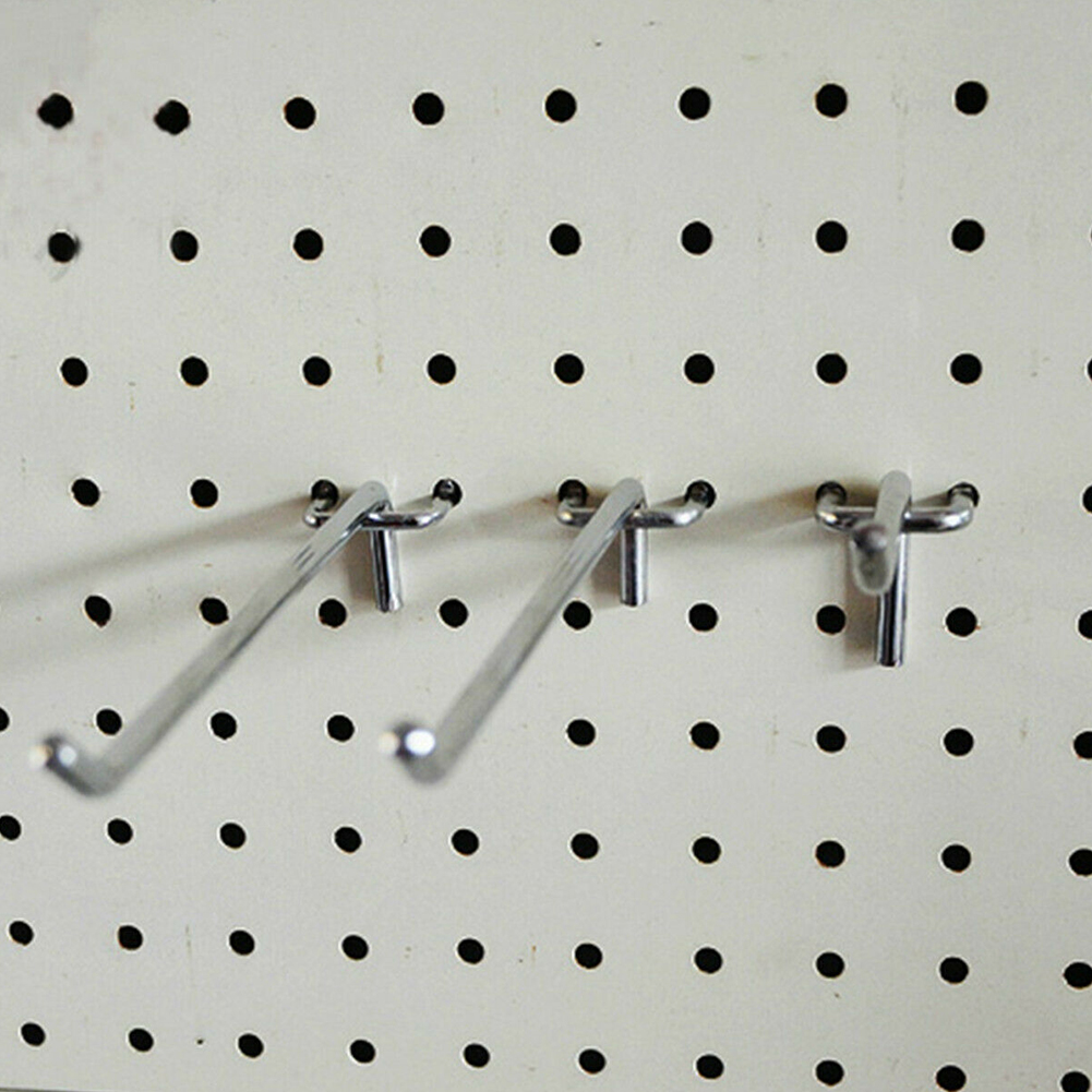 10pcs Home Wall Mounted DIY Accessories Retail Shop Easy Install Durable Workshop Tools Supermarket Pegboard Hook Display Hanger