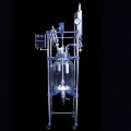 Lab vacuum jacketed double glass reactor