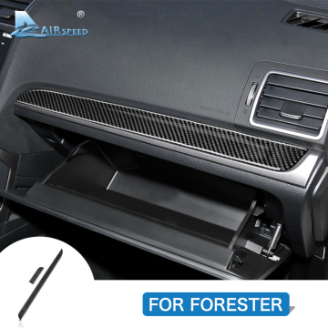 Airspeed for Subaru Forester 2013-2018 Accessories LHD Carbon Fiber Car Center Console Copilot Storage Box Sticker Interior Trim