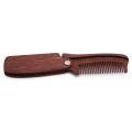 Natural Green wood Fold Comb Hair Comb For Men Beard Care Anti-static Wooden Comb Hair Care Tools Hair Brush 1pc