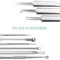 Stainless Steel Blackhead Remover Acne Needle Set Pimples Squeeze Face Cleaning Skin Care Tools Remove Dirt Brighten Beauty