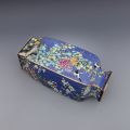Qing Dynasty Qianlong year mark enamel flower and bird square big vase antique porcelain ancient porcelain collection