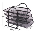 High Quality Office Filing Trays Holder A4 Document Letter Paper Wire Mesh Storage Organizer Metal Wire Storage Holder