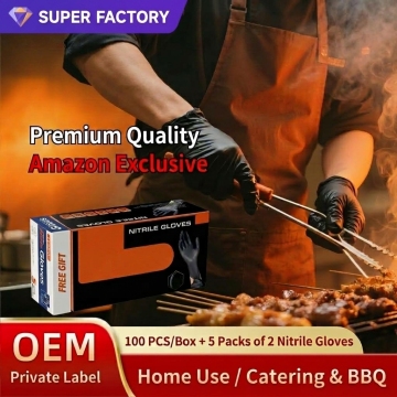 FDA Approved Powder Free Disposable Nitrile Gloves