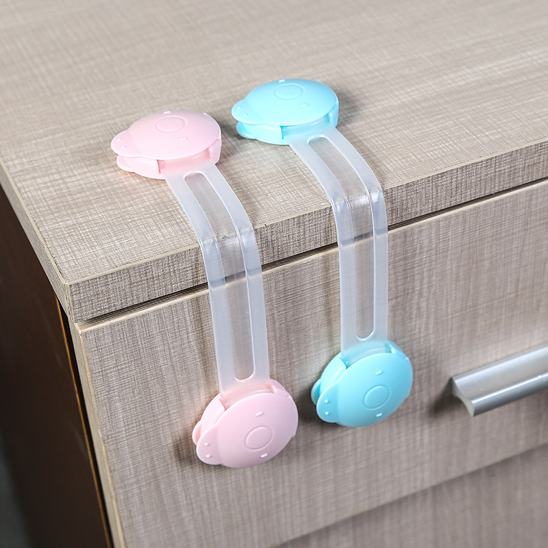 10pc baby safety closure Child Safety Cabinet Lock Securing Drawer Safety Lock Door Protection Locks on The Wardrobe of Children