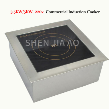 3.5KW/5KW High-power Induction Cooker Flat Soup Furnace 220V Commercial Kitchen Induction Cooker Hot Cooker Machine 1PC