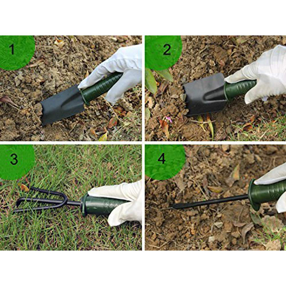 4pcs Mini Shovel Rake Garden Plant Tool Set With Wooden Handle Gardening Tools Small Harrow Spade Shovel Garden Tools