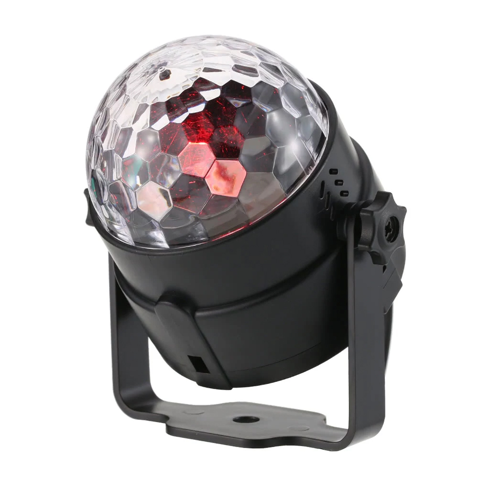 ALIEN 3W RGB LED DJ Disco Crystal Magic Ball Light Sound Activated Stage Lighting Effect Party Holiday Birthday Wedding KTV Lamp