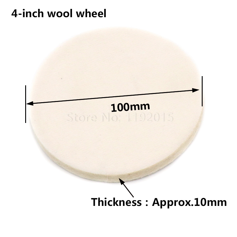 ZtDpLsd 1Pc 4" 5" 6" 7" Inch Round Fine Polishing Pad Wheel Self-adhesive Car Paint Care Waxing Sponge Wool Polisher Bonnet Tool