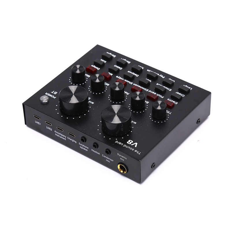 Sound Card with 112 kinds of electric sound,18 kinds of sound effects,6 kinds of effect modes