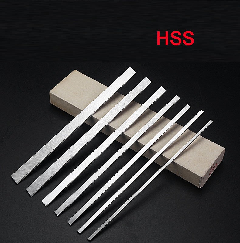 1pc Turning Milling Lathe 5mm Thickness x 5/6/8/10/12/14/16/18/20/25/30/35/40/45/50mm x200mm Length Grinder HSS Blank Tool Bit