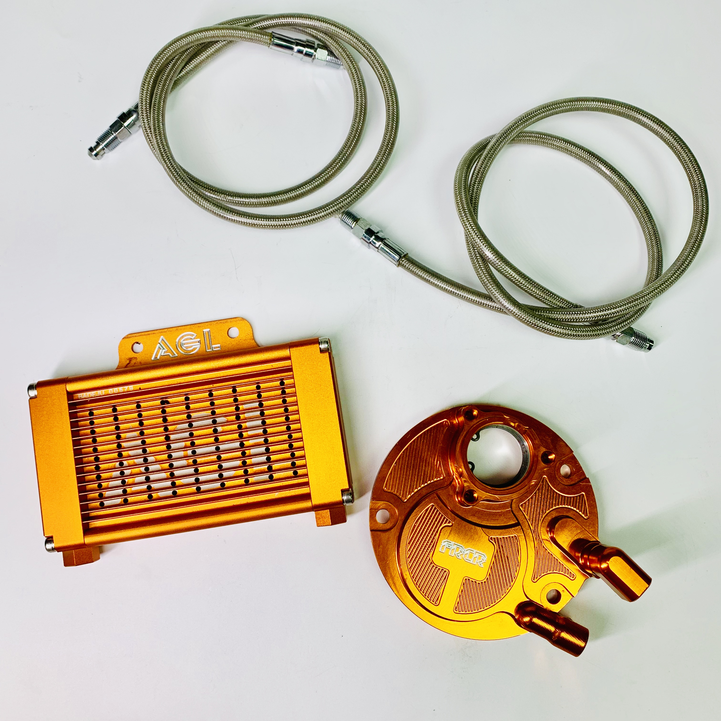 Oil cooling system for RS100 RSZ100 racing radiator cooler engines and tuning engine parts