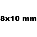 8x10 mm