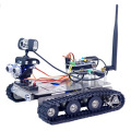 GFS WiFi Bluetooth Smart Robot Tank Car Kit Support Graphical Programming For Raspberry Pi4 2G Line Patrol Obstacle Avoidance