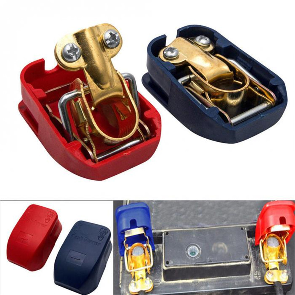 1 Pair Auto Car 12V battery Terminal Connector Switch Quick Release Battery Disconnect Terminals Clamps Connectors For Car Boat