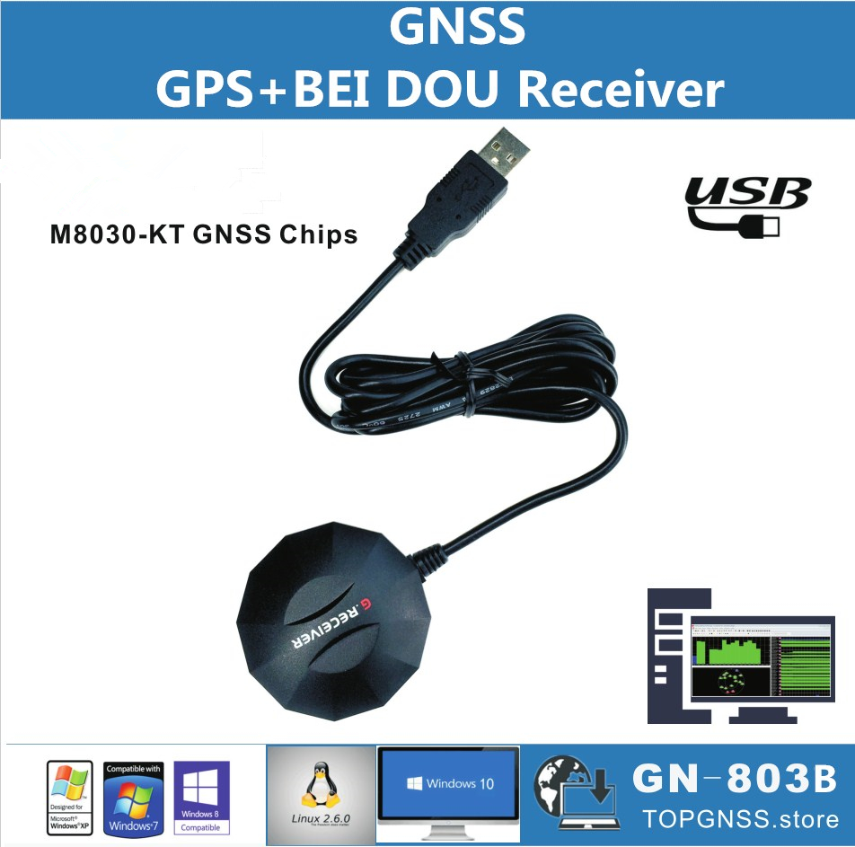 USB GPS GLONASS BDS receiver USB module chip GNSS receiver antenna, replac BU353S4, dual USB protocol 0183NMEA