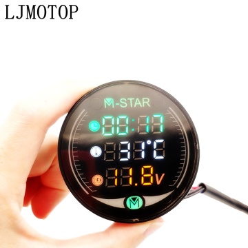 Night Vision Motorcycle Meter Time Temperature Voltage Table For KAWASAKI KL250 Super Sherpa KL650