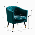 Nordic Living Room Chair House Furniture Customized Single Sofa Bedroom Small Apartment Luxury Leather Balcony Chair Back Sofa