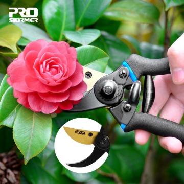 PROSTORMER Pruning Shears scissor Professional PVC Handguard 65 Manganese Steel secateurs Gardening Scissors Graft Pruners Tools