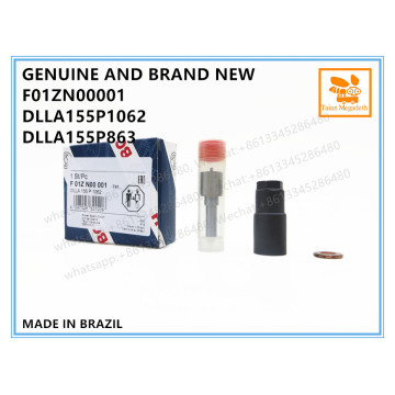 GENUINE AND BRAND NEW DIESEL COMMON RAIL FUEL INJECTOR REPAIR KIT NOZZLE WITH NUT F01ZN00001, DLLA155P1062, DLLA155P863