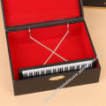 Miniature Electronic organ Model Replica with Case Dollhouse Accessories Mini Musical Instrument Ornaments Electronic Keyboard