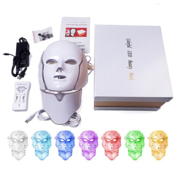 7 Colors Led Facial Mask Led Photon Therapy Face Mask Machine Light Therapy Acne Mask Neck Led Mask