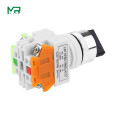 LAY37 22mm Rotary switch 2/ 3 Position Knob Rotary 1NO/1NC and 2NO rotary switch DPST Locking Switch 660V Ui 10A Ith
