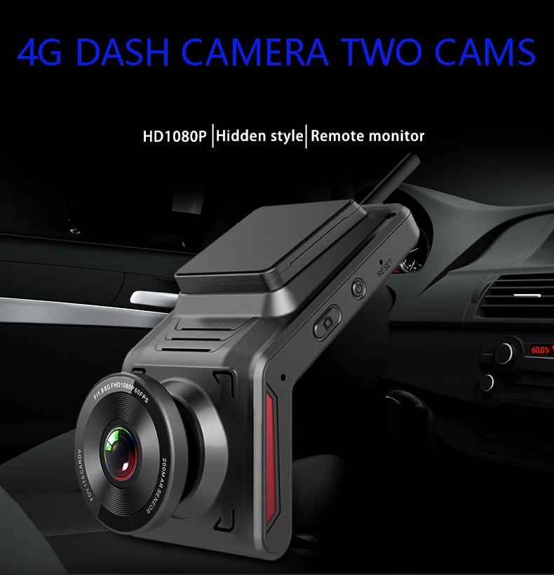 New Dash Cam 4G Car DVR HD 1080P GPS WIFI Dash Cam Dual Lens Recorder Auto Camera Registrar DVR with Electronic Dog