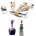 Practical Zinc Alloy Glyptostrobus Wine Stopper Wine Cork Wine Bottle Stoppers Bar Tools Kitchen Accessories 1PC