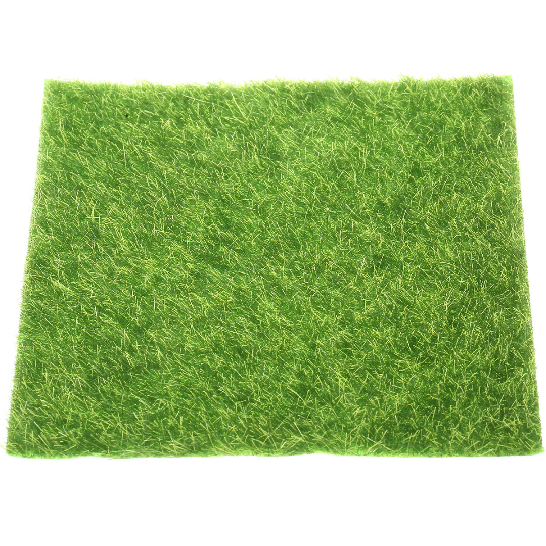 Plastic Artificial Miniature Lawn Grass Fairy Garden Ornament Dollhouse Craft for Wedding Party Decoration 30x30cm