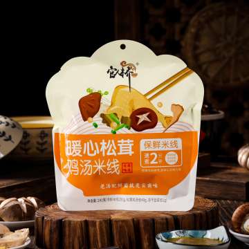 Elegant Matsutake Chicken Noodles Handcrafted in Yunnan
