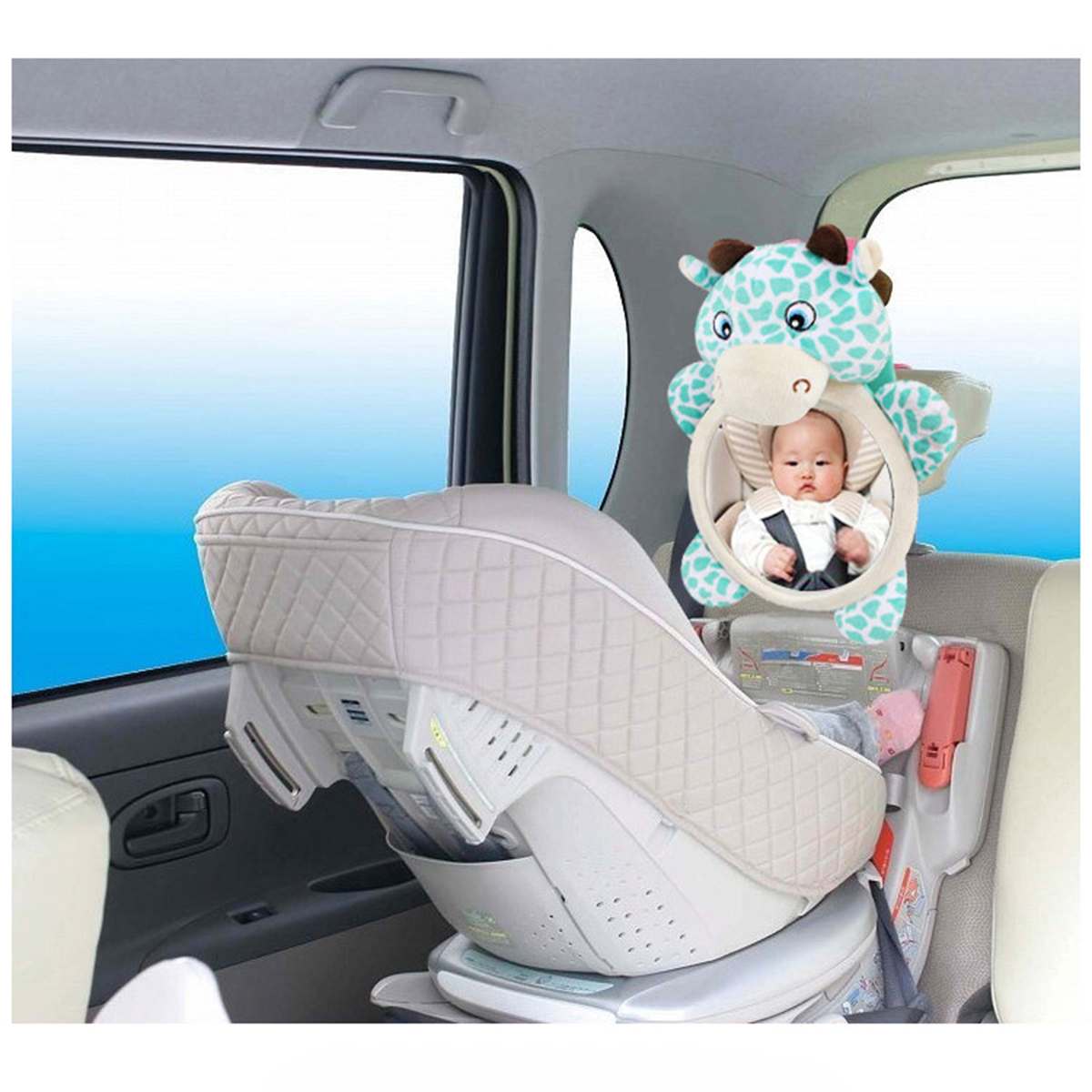 Car Baby Seat Inside Mirror View Safety Rear Ward Facing Kids Infant Care Safety Back Seat Mirror Kids Monitor Car Accessories