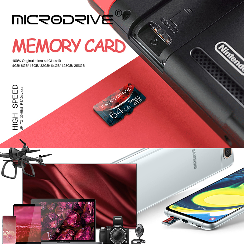 Class10 Micro SD TF Card SDHC/SDXC TF 64GB 128GB 32GB 16GB Micro SD cards Full Memory Cards for phone tablet