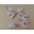 100PCS 4/5/6/7/8/9/10/12MM Circle Path Circle cable clips cable nail wire clips cable clips Round white