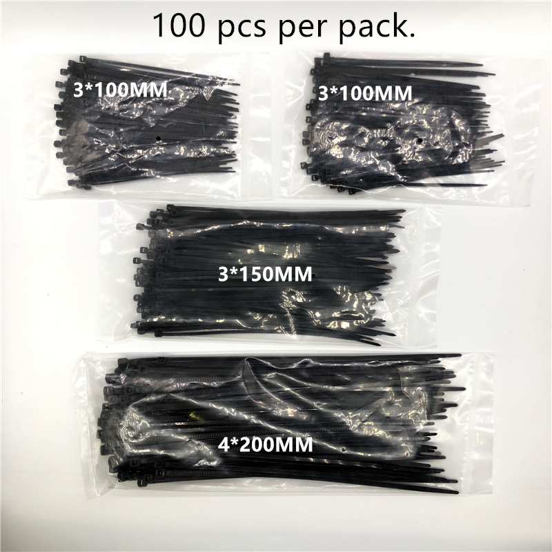 400 Pcs Nylon cable ties Self-locking Plastic Wire MRO & Industrial Supply Fasteners & Hardware Cable