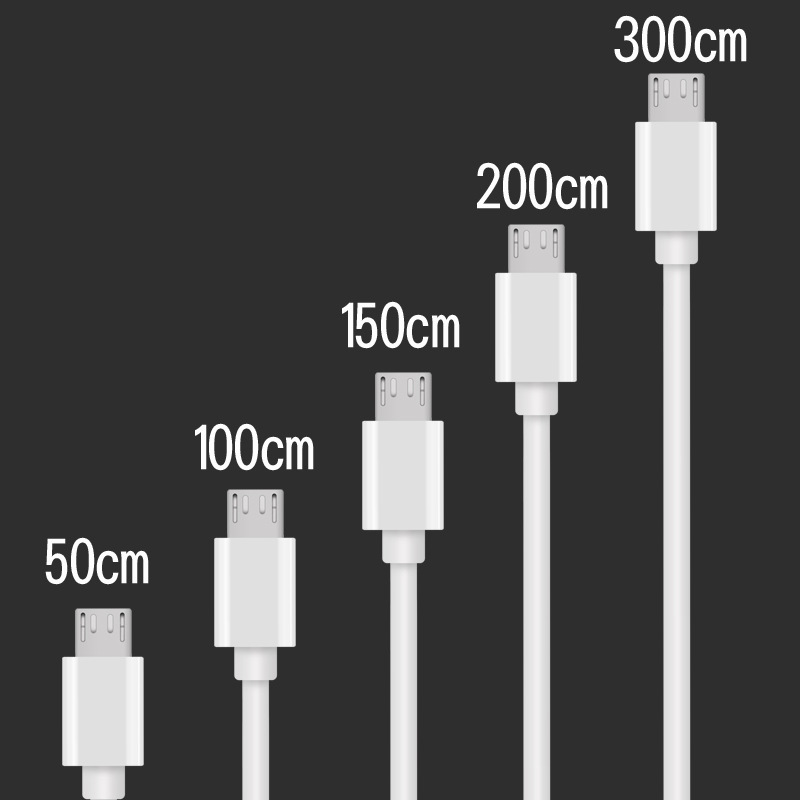 Micro/Type C/8 Pin USB Cable Fast Charging Cable 0.5m 2m 3m USB C Quick Charge 3.0 Charger Phone Cable for iPhone Samsung Huawei