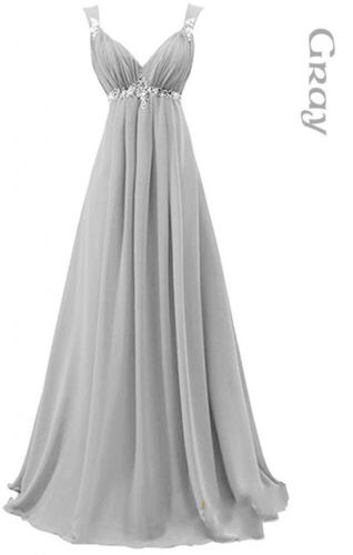 ANGELSBRIDEP A-Line Long Bridesmaid Dresses Chiffon Fashion Strap Applique Vestido da dama de honra Formal Party Gowns