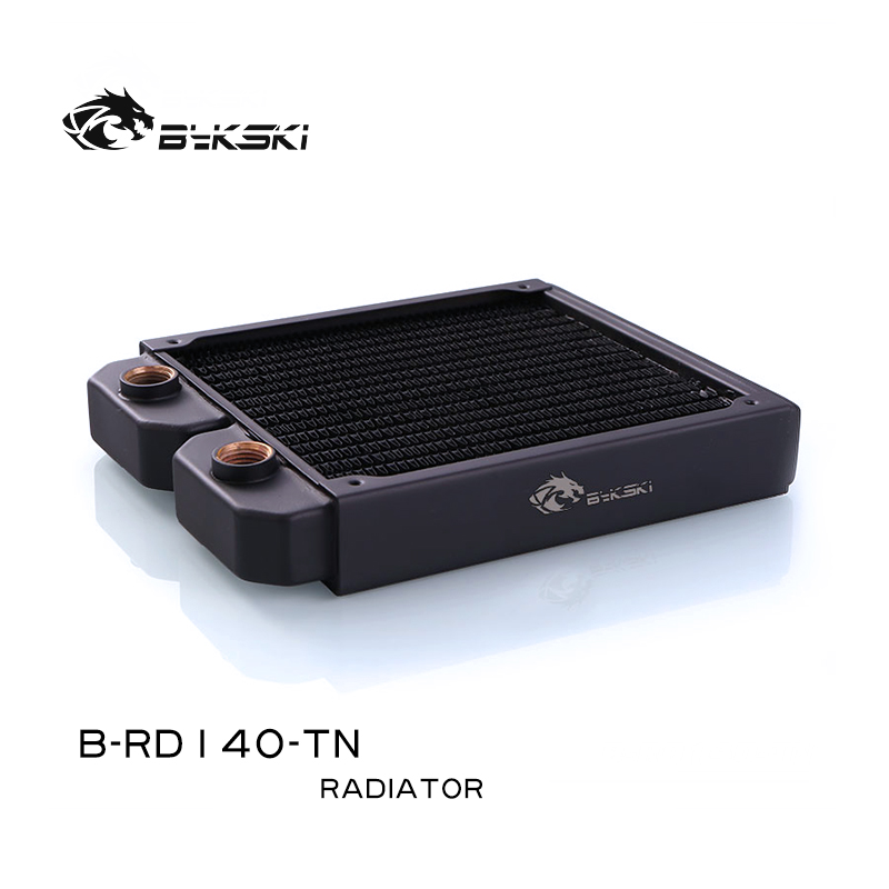 Bykski B-RD140-TN/B-RD280-TN/B-RD420-TN Copper Radiator Thin Water Cooling Row For 14CM Fan PC Cooler Heatsink 140/280/420MM