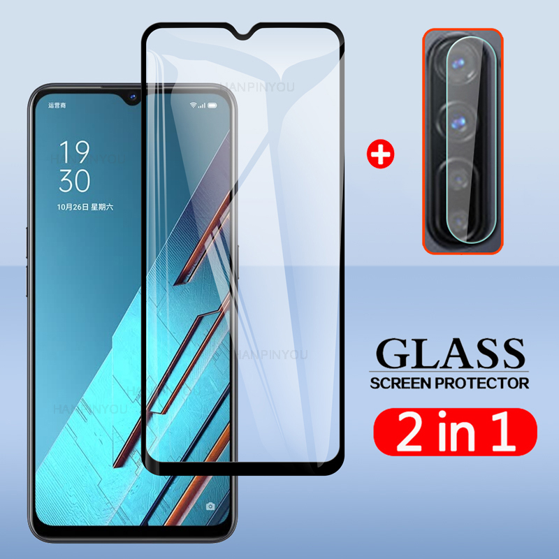 2 In 1 Back Camera Lens Film & Screen Protector Protective Tempered Glass For Oppo Find X2 Lite Reno3 5G 6.4"