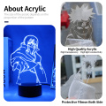 Anime Naruto 3d Touch Illusion Night Light Itachi Uchiha Figure Led Nightlight for Kids Bedroom Decor Gift for Child Table Lamp