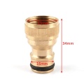 1pc Brass 1/2" 3/4[ 1 Inch Thread Quick Connector Garden Irrigation Connector Faucet Nozzle Adapter Water Gun Joints