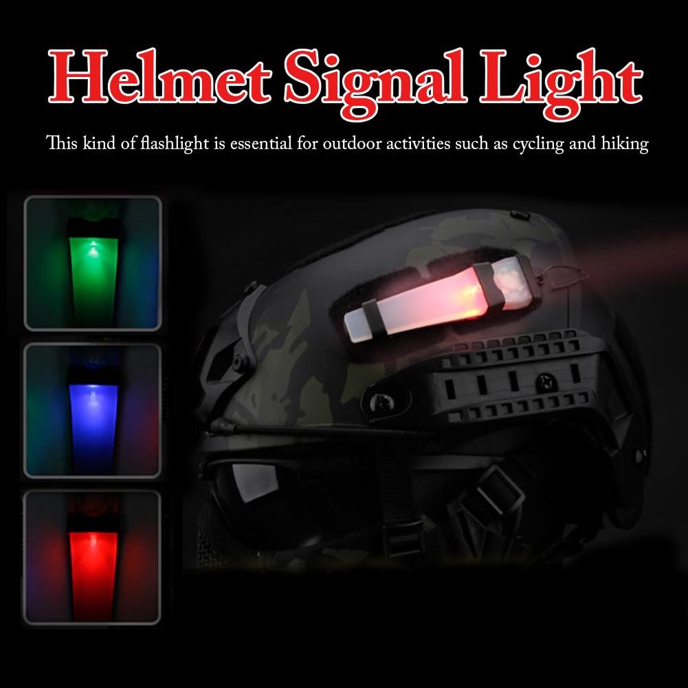Tactical Flashlight Helmet Tactical Helmet Light Safety Flashing For Bike Sports Driving Helmet Signal Lamp Bicycle Accessories