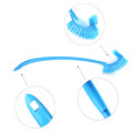 Portable Double Sided Toilet Brush Plastic Long Handle Bathroom Scrub Cleaning Brush MAL999