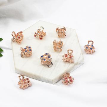 Luxury Mini Pearl Crystal Hair Claw Crabs Clips Small Rhinestone Flower Hairpins Barrettes Women Girls Bridal Hairgrip Headwear