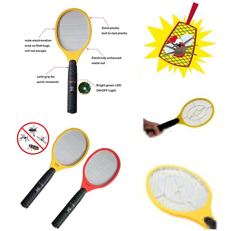 Electric Hand Held Bug Zapper Insect Fly Swatter Racket Portable Mosquitos Killer Pest Control For Bedroom Outdoor Fly Swatter