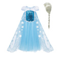 Toddler Carnival Girls Princess Costume Elza Dresses Children Halloween Cosplay Party Fantasy Girls Clothing Princess Dress Up